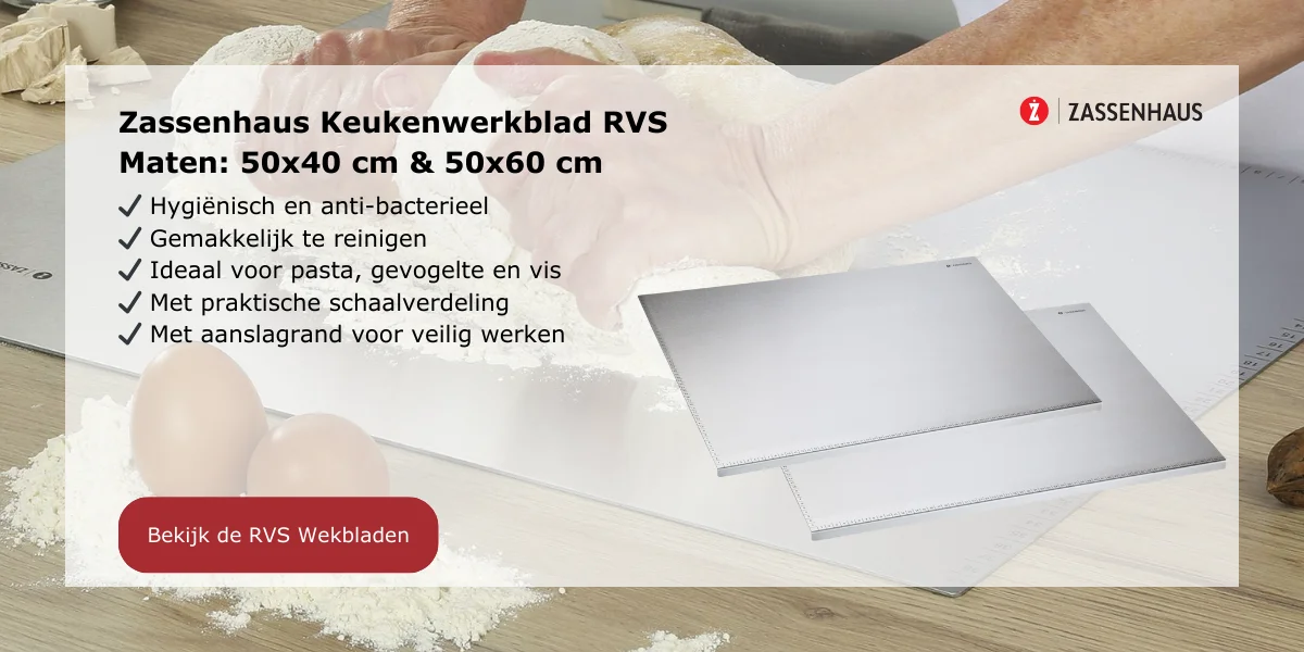 Zassenhaus Keukenwerkbladen RVS